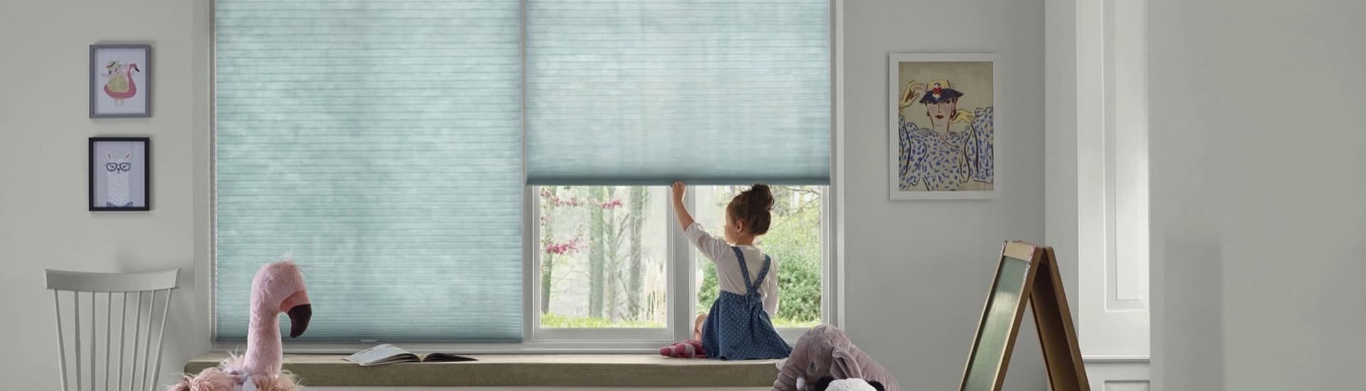 Applause Honeycomb Shades with Child Safe Controls